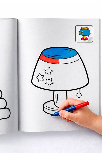 Parodi Yayınları Coloring Book with Stickers Age 3+