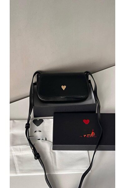 gül sezgin butik حقيبة كتف صغيرة سوداء للنساء