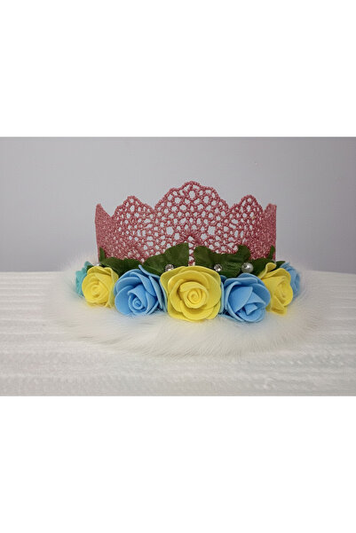 Flowerpink El Yapımı Kişiselleştirilebilir Doğum Günü Tacı (Çocuk ve Bebek)