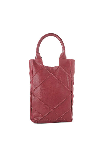 Koja Concept Burgundy Leather Bag Origami Midi