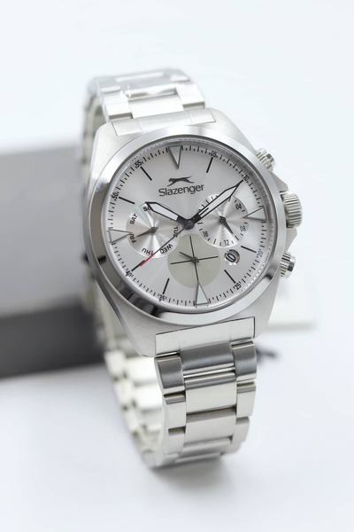 Slazenger Çelik Kordon Erkek Kol Saati 10 ATM Su Geçirmez ASW123-i1327SLZ