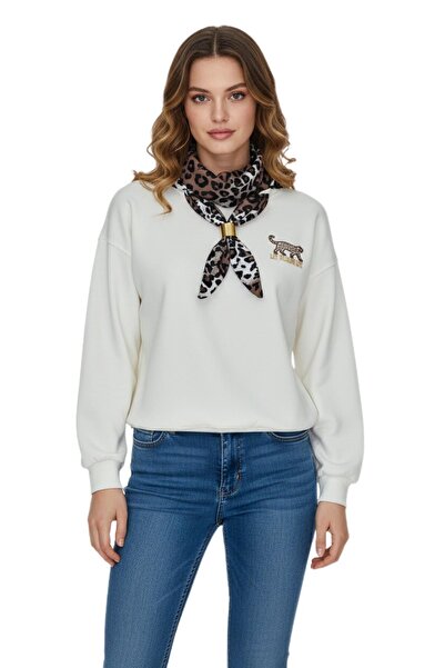 BAGLAN Women's Sports Sıfıryaka Sweatshirt with Scarf Bgl-St05062