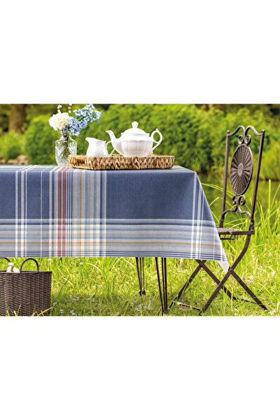 Madame Coco Farrant Pvc Tablecloth - Navy Blue