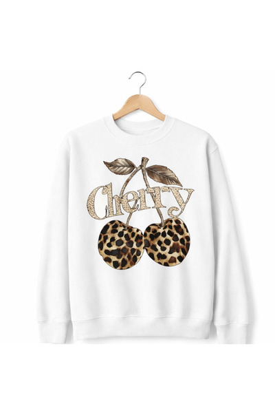 Infire clothing Oversized Unisex 100% Cotton Cherry Printed Hooded Sweatshirt