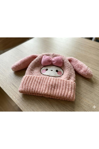 ÇağlaDesign Winter Hat with Lamb Ears Bow