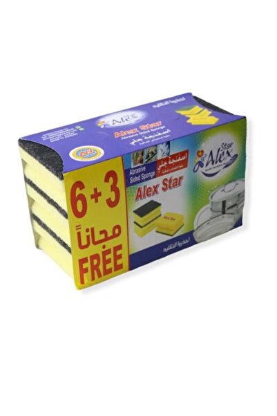 FO عبوة من 9 إسفنجات لغسل الأطباق من الوسام