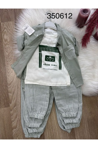 BEGONYA BEBECE KIDS 3-Piece Set for Boys (Top and Bottom)