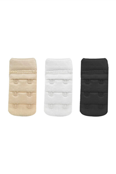 aldyoo Kadın Sütyen Uzatma Agrafı 2 Kancalı 3 Sıralı Kopça 3'lü Paket