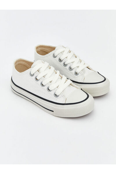 LC Waikiki حذاء رياضي للأولاد من LCW STEPS مونا باللون الأبيض مع أربطة