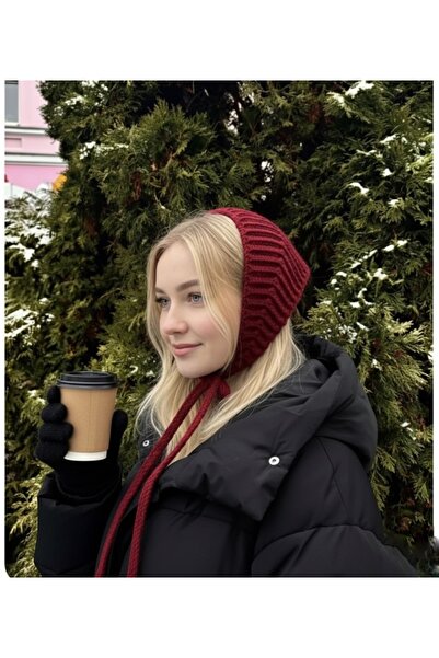 yucin قبعة تريكو نسائية، إكسسوار شعر متعدد الأغراض، غطاء رأس شتوي قابل للربط