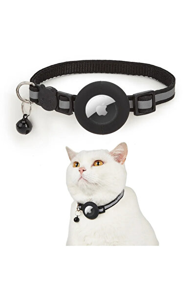 OME Reflective Cat Collar With Bell Airtag Holder