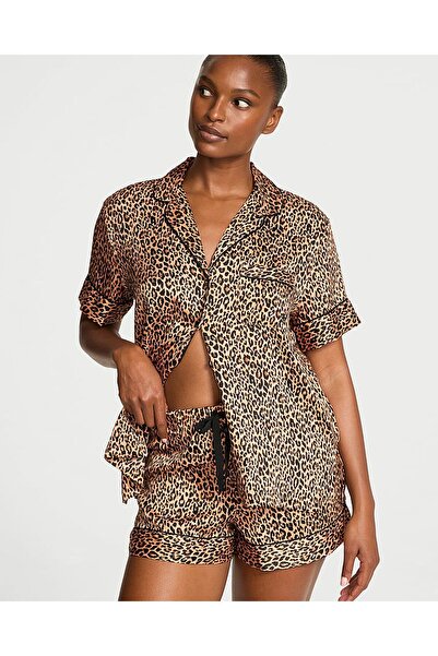 Victoria's Secret Shiny Satin Short Pajama Set