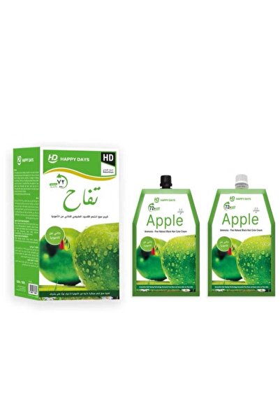 Reborn Beauty HAPPY DAYS Apple Ammonia free Natural Black hair color cream