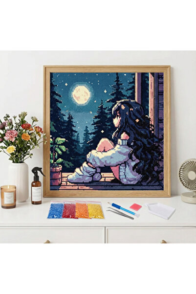 Innovate Store 5D Boyama Seti Dekorasyon DIY Kit 20x20cm Kendin Yap Set