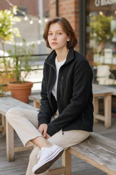 Arwen Fashion 3-Pocket Weighted Fleece Jacket