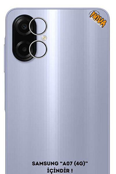 cepmoda Samsung Galaxy "A07 (4g) Metal Camera Lens Protective Glass - Silver