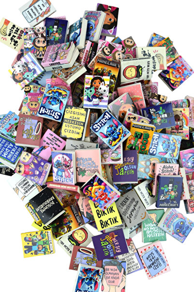 zubi 10 قطع من دفاتر الملاحظات ذات الغطاء الصغير العطرية اللطيفة مقاس 3 × 5 سم