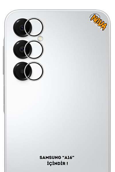 cepmoda زجاج حماية لعدسة الكاميرا المعدنية من سامسونج جالاكسي 'A16 (5G)' - فضي