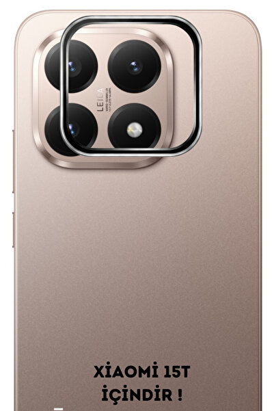 cepmoda زجاج حماية عدسة الكاميرا المعدنية من Xiaomi 'mi 15T' - فضي