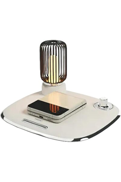 Generic شاحن لاسلكي 3 في 1 مع ضوء ليلي قابل للتعديل