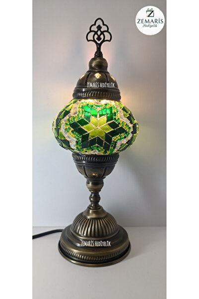 ZEM ARİS HEDİYELİK Handmade Authentic Mosaic Table Lamp (High Size)