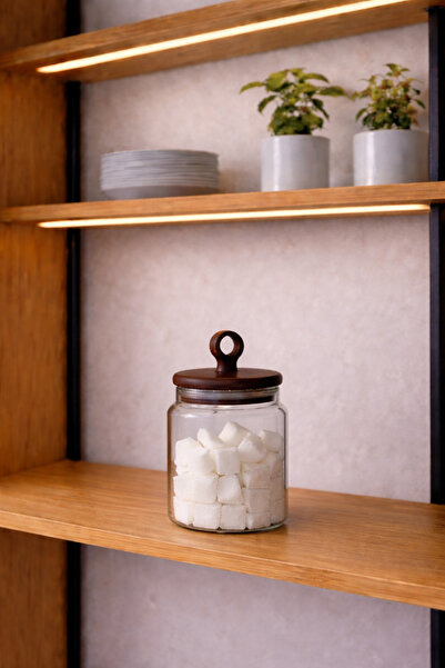 Paşabahçe 1 Adet 400ml Akasya Kapaklı Cam Saklama Kavanoz Seti - Baharatlık B...