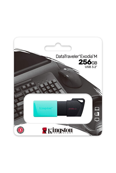 Kingston DTXM/256GB USB 3.2 Data Traveler Exodia M Flash Disk (Siyah-Yeşil)