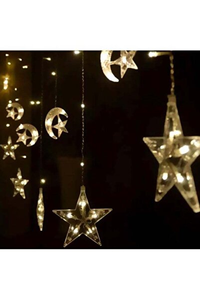 Arabest Moon And Star LED String Light Yellow 2.5 x 0.8meter