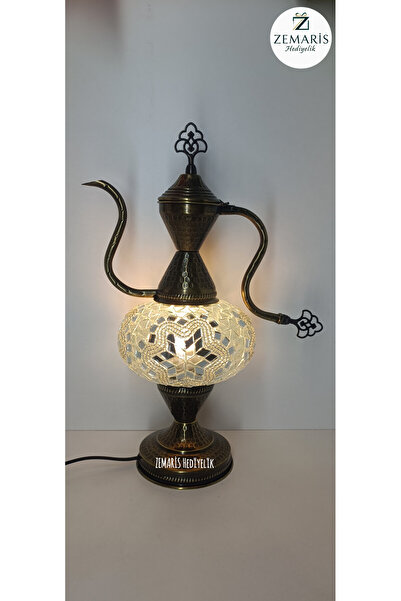 ZEM ARİS HEDİYELİK Handmade Authentic Mosaic Jug/Lampshade (Large Glass)