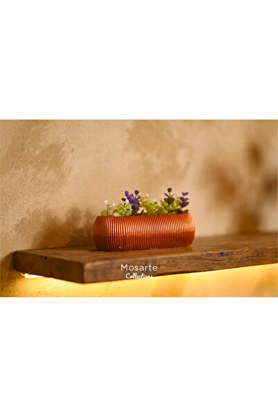 Mosarte مزهرية بتصميم بيضاوي حديث ومضلع / قطعة ديكور