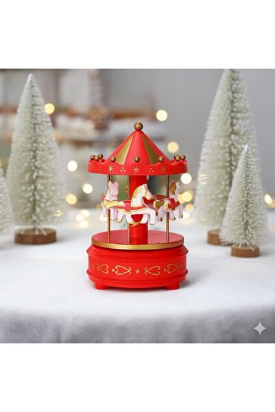 Sarego Nostaljik Kurmalı Atlı Karınca Müzik Kutusu Masaüstü Biblo Ev Oda Ofis...