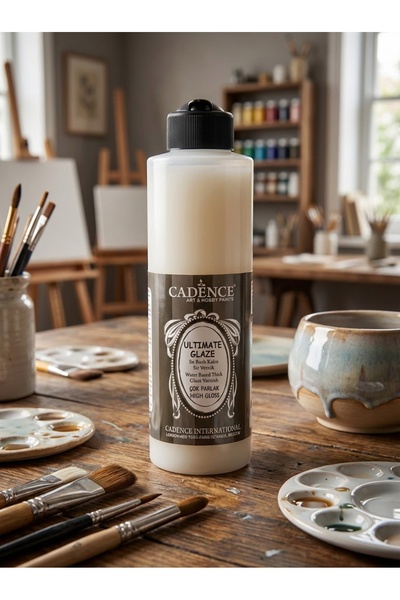 Cadence Ultimate Glaze Parlak 250 ml Tüm Yüzeyler Kokusuz Su Bazlı Kalın Sır ...