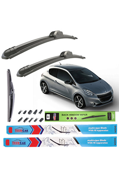 TEAMCAR Ștergătoare de parbriz Peugeot 208 I 3 uși (A9, 2012–2019) – Set complet