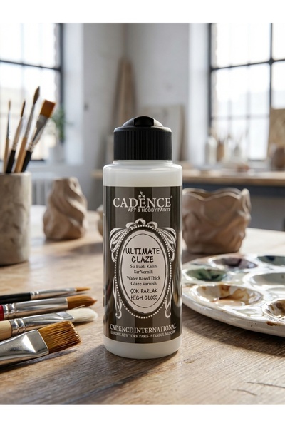 Cadence Ultimate Glaze Parlak 120 ml Tüm Yüzeyler Kokusuz Su Bazlı Kalın Sır ...