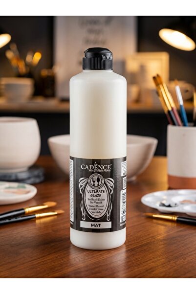 Cadence Ultimate Glaze Mat 500 ml Tüm Yüzeyler Kokusuz Su Bazlı Kalın Sır Vernik