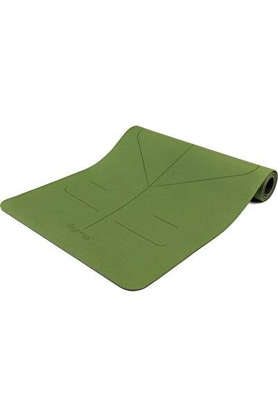 Gymo UltraGrip Hizalamalı Yoga Matı Pilates Minderi Yeşil 183 cm x 66 cm 6mm ...