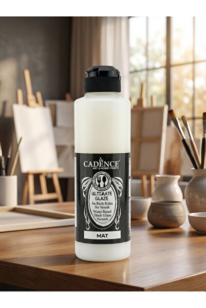 Cadence Ultimate Glaze Mat 250 ml Tüm Yüzeyler Kokusuz Su Bazlı Kalın Sır Vernik
