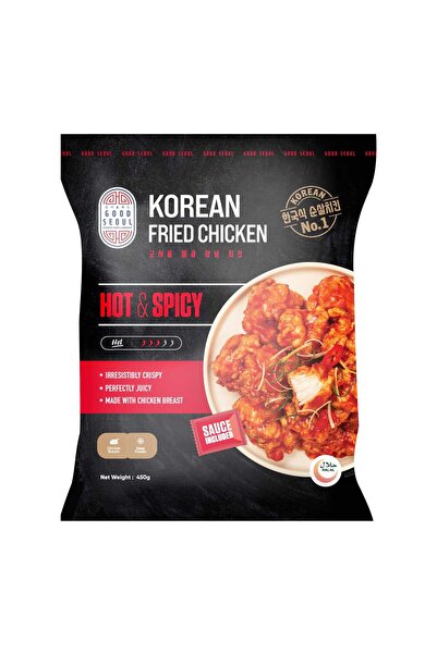 Good Seoul Hot & Spicy Korean Fried Chicken Extra Crispy Double-Fried with Fi...