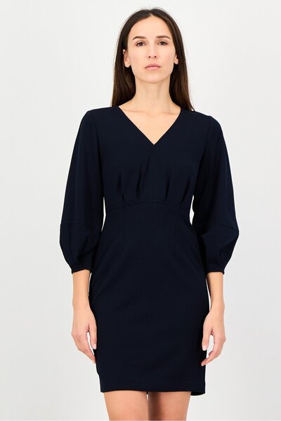 Donna Morgan Women Solid Mini Dress, Black