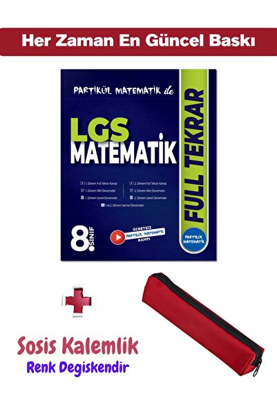 Partikül Matematik ile 8. Sınıf LGS Matematik Full Tekrar + Sosis Kalemlik