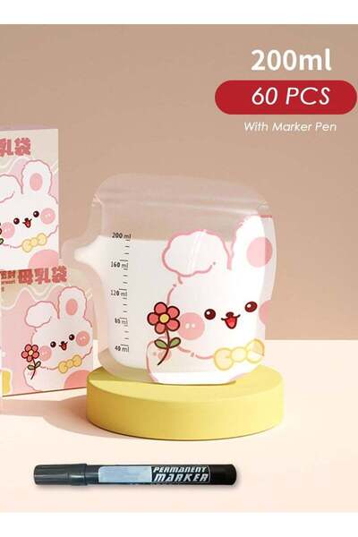 X SPRING Breast milk bag, 60 packs of breast milk storage bag, infant formula...