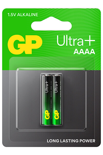 GP Batteries 25A Ultra Plus Lr8D425/E96/AAAA Boy İncenin İncesi Pil, 1.5 Volt, 4 Kart 8 Adet