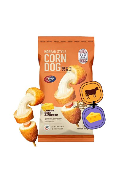 Good Seoul Korean Style Crispy Beef & Cheese Corn Dog Street Food Crunch Melt...