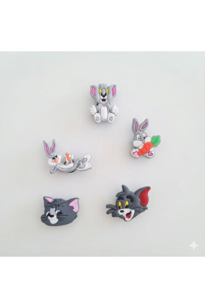 Otto Common Set of 5 Colorful Jibbitz Charms for Slippers – Fun Shoe Accessor...