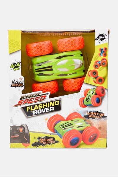 KOOL SPEED Flip Over Stunt Remote Control Car With Lights, Multicolor
