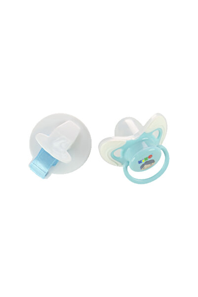 Kiko PACIFIER WITH SILICONE BAGLET (3 M+)-Blue