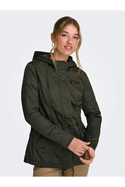 ONLY Women's Khaki Onllorca Canvas Spring Coat 15319876