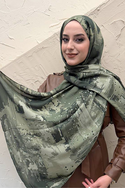 efdal şal eşarp Şal din mătase din bumbac cu model Sahra