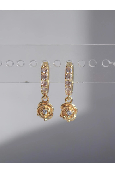 Reorah Collection The Belle Rose Earrings White