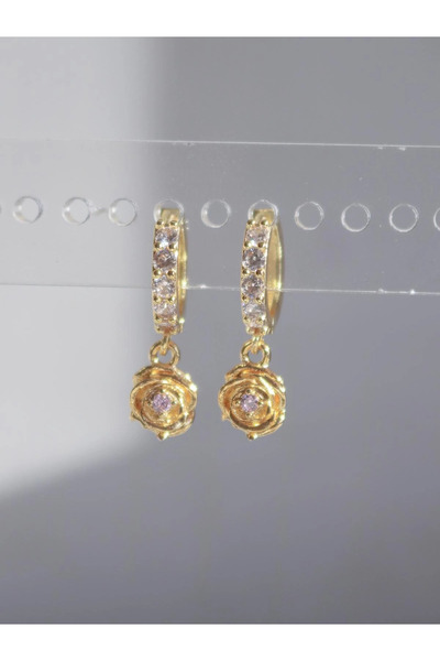 Reorah Collection The Belle Rose Earrings Pink